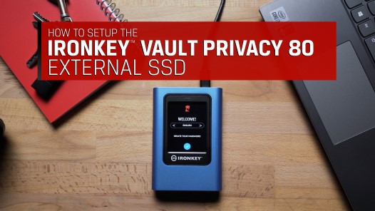Configuración del SSD externo Kingston IronKey™ Vault Privacy 80
