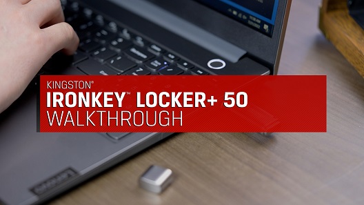 Kingston® IronKey™ Locker+ 50 Verschlüsselter USB-Stick – Kurzanleitung