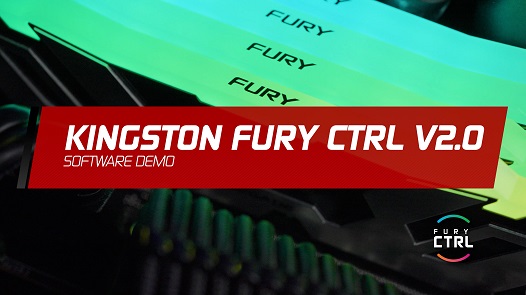 Mémoire Kingston FURY Renegade DDR4 RGB branchée