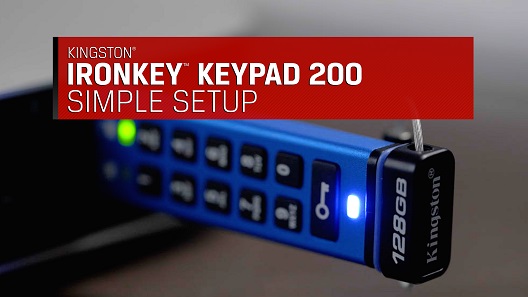 Configuration de la Kingston IronKey™ Keypad 200