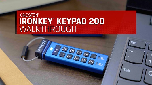 Pamięć Kingston® IronKey™ Keypad 200 – przewodnik