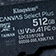一張 Canvas React Plus SD 卡放置在木質表面