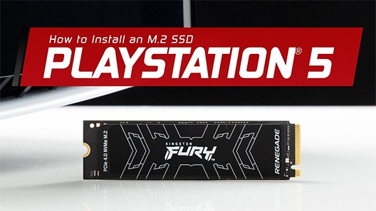 A Kingston FURY SSD with the text PlayStation 5.