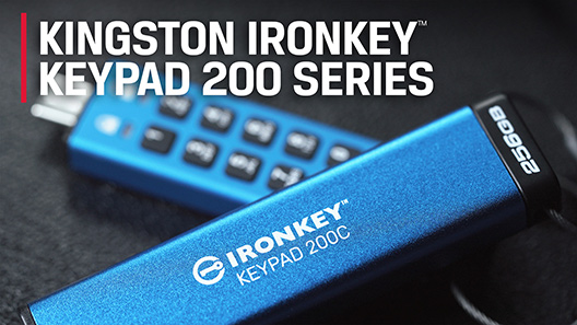 Chiffrement XTS-AES – Clé USB à chiffrement matériel gamme Kingston IronKey™ Keypad 200