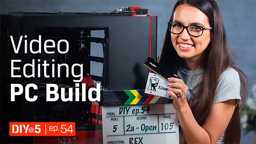 Trisha présente une vidéo Kingston DIY in 5 sur la construction d’un PC de montage vidéo efficace, adapté à vos besoins et à votre budget.