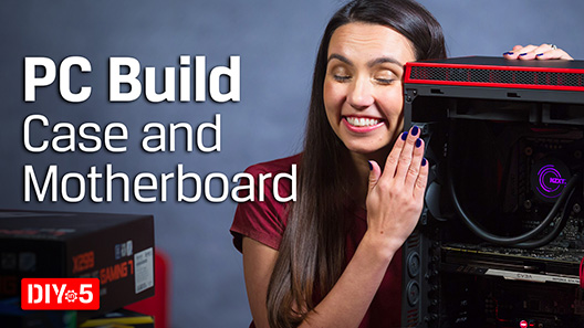 Trisha Hershberger with a PC case