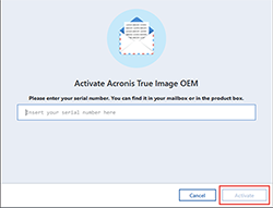 acronis true image software activation